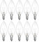 Lamptobe E14 Kerze Lampe 28W Glühbirne Warmweiß 2700K 230V Dimmbar, 260LM Kerzenbirnen C35 Leuchtmittel Glas Glühbirnen für Kronleuchter, Wandleuchten, Deckenleuchten (10 Stück)