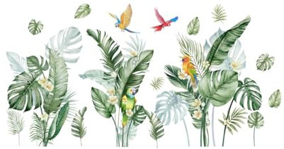 Sticker mural tropical forêt tropicale 114 x 58 cm