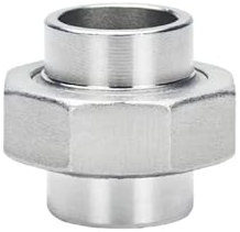 Générique Raccord de raccord Union en Acier Inoxydable 304 1/4 3/8 1/2 3/4 1 1-1/4 1-1/2 2 Raccord de Tuyau moulé à Filetage mâle Femelle(Weld Union,1/4)