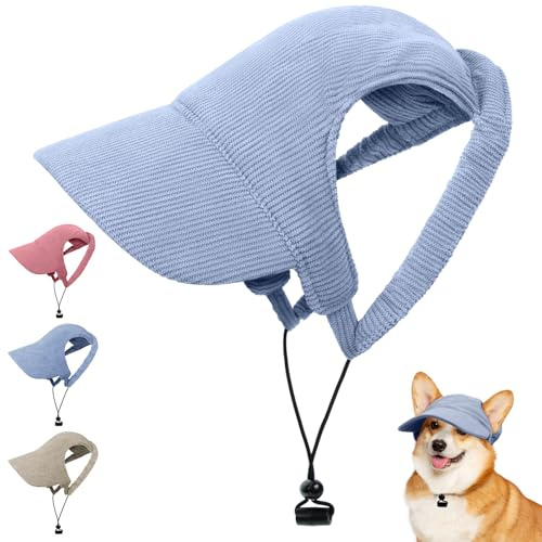 OFFCUP Dog Baseball Cap, Summer Dog Sun Protection Hat with Ear Holes