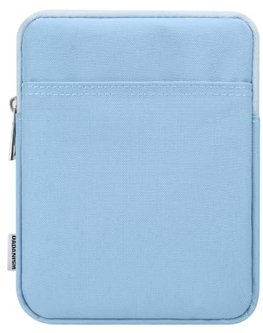 Dadanism 6-7 Inch Universal Padded Sleeve for 7 Colorsoft Signature Edition eReader 2024 and 6 eReader Book, Protective Sleeve Pouch Bag Carrying Case for Kobo E-Reader, Bondi Blue