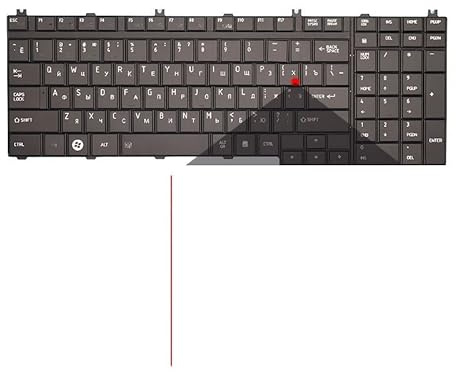 QWZOZST Tastatur für Toshiba für Satellite A500 X200 X505 P200 S500 P300 L350 L500 X500 X300 A505 A505D F501 L535 P205 P505(RU New Black)
