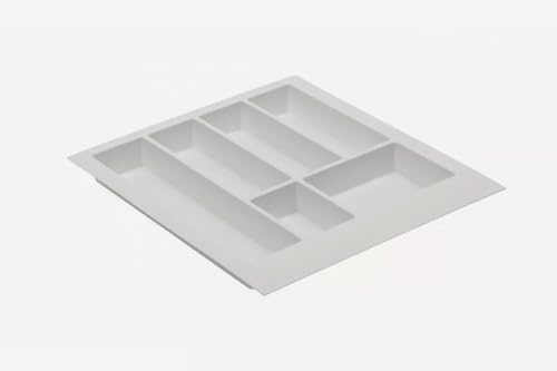 Cutlery Tray Cream/Ivory To Fit Most 50cm / 500mm Drawers. Textured Plastic 430mm Wide x 430mm Deep x 50mm High CT1/500