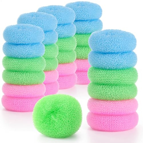 com-four® 30x estropajos para ollas, esponjas abrasivas para Cocina y hogar | limpiadores duraderos para sartenes