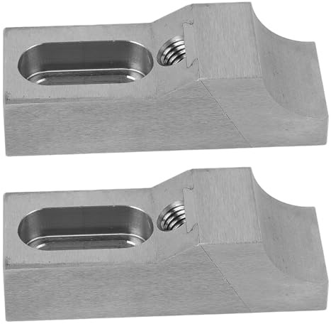 Naroote 2 Pièces étau de Serrage Latéral à Profil Bas Ensemble de Pinces de Fraiseuse CNC S136H Mâchoire M8 en Acier trempé avec Réglage arqué pour Fraiseuse CNC Machines Meuleuses
