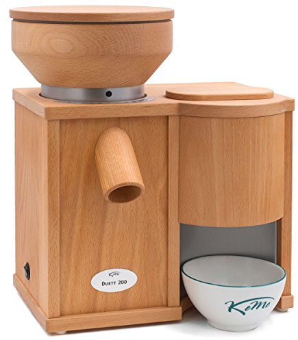 KOMO Duett 200 Combination Device (600 Watt, Grain Mill/Electric Flaker) brown