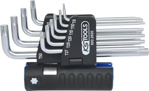 KS Tools 920.2520 3 in 1 TX-Winkelstiftschlüssel-Satz,10-tlg. lang