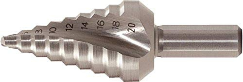 KS Tools 330.2373 HSS Stufenbohrer extra kurz,Ø 4-30mm, 14 Stufen