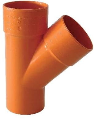 IT.RE Dérivations 45° en PVC 80 mm pour tuyaux d'échappement, Multicolore, Diam. 80