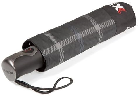 Isotoner Paragua hombre plegable con apertura y cierre automático - x-tra resistente garantía de por vida - ultra repelente al agua