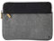 Hama Laptoptasche Florenz gepolstert (Notebook Hülle zum Schutz vor Kratzern und Staub, Notebook Tasche für Damen und Herren, Laptophülle mit Platz für Zubehör, 28 cm, 11 Zoll) schwarz, grau