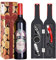Kato Ensemble Cadeau d'accessoires pour Bouteille de vin - Tire-Bouchon, Bouchon, aérateur, Coupe-Papier, Anneau de Goutte, kit de vin, Cadeau de la Saint-Valentin pour Les Amateurs de vin, Rouge