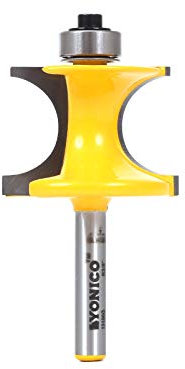 Yonico 13195q 3/4-Inch Bead Bullnose Bead Router Bit 1/4-Inch Shank