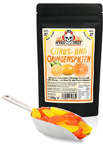RED DEVILS TASTE Citrus- und Orangenspalten, zuckerfrei | nicht scharf, Hotskala: 0