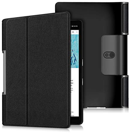 Gylint Case for Lenovo Yoga Smart Tab 10.1 (YT-X705F), Lightweight Protective Slim Smart Cover Case for Lenovo Yoga Smart Tab 10.1 (YT-X705F) Tablet Black