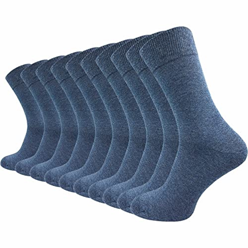 GAWILO 10 Paar PREMIUM Socken ohne drückende Naht | Damen & Herren | gekämmte Baumwolle | Business & Freizeit