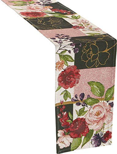 Sander TischbandIn Bloom Patch rosé-dunkelgrün Größe 20x160 cm