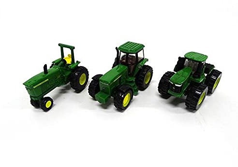 John Deere ERTL Iron Tractor Toy 3-Pack - Includes 9620R, 4020, and 4960 Tractors