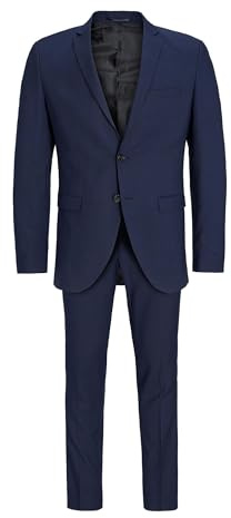 JACK & JONES Male Einreihiger Blazer und Hose JPRSOLARIS Slim Fit Anzug | Slim Fit, Einfarbig, Langarm, Formal, Nicht waschen