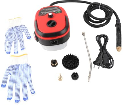Kavolet 2500W Dampfreiniger Handgerät, Tragbarer Multifunktionaler Dampfreiniger, Hochdruckreiniger mit Bürstenköpfen, Fleckenentfernung für Küchenmöbel Badezimmer Auto