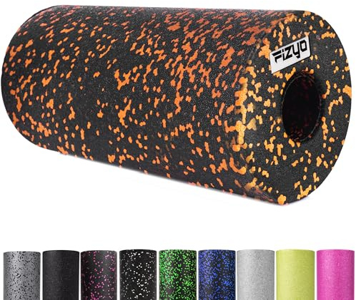 FIZYO Faszienrolle Wirbelsäule EPP Foam Roller 30 x 15 cm pilates rolle | Yoga Rolle & Faszienrolle Oberschenkel für Beine, Rücken und Wirbelsäule – Schaumstoffrolle zur Selbstmassage, Orange