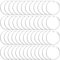 Duufin 50 Piezas Discos Acrilicos Transparente Clear Acrylic Redondos Disco Acrílico Redondo para Llaveros DIY Accesorios, 7,6cm
