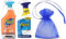 Flash Sparkling Kitchen, Spray Wipe Done, 1Pk x 800ml, Bright Mandarin Scent + Flash Bathroom Cleaning Spray, with Febreze Fresh Scent, 1Pk x 800ml + Our Gift for You: Organza Bag Size: 9x7x0.1cm