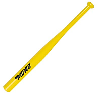 MUWO Baseballschläger aus rostfreiem, legiertem Stahl. Für Anfänger, Hobbyspieler und Profis geeignet, Länge: 28 Zoll (0,71 m), Gewicht: 980 g, in vielen (Gelb)