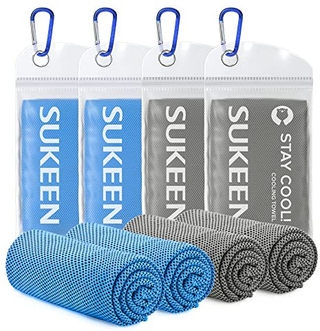 Kühltuch Set, kühlendes Handtuch Kühltücher Hals, Handtuch kühlend, Cooling Towel, Kühltücher Sport, Kühlendes Tuch, Eishandtücher für Wandern, Laufen, Tennis, Reisen,
