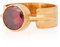 Rubin-Ring, Rubin-Frauen-Ring. Runder Rubin Ring. Gold plattiert Silber Rubin Ring. 925 Sterling Silber Rubin Ring. 24K Gold plattiert Silber Rubin Ring.