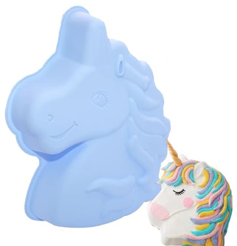 Silikonformen Einhorn Backform, Einhorn Backform Silikon, Unicorn Kuchenform, 3d Kuchenbackform, Pferd Silikonform, Geeignet Für Geburtstage, Mottopartys Schokolade, Brot, Pudding, Dessert