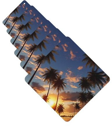 Car Air Fresheners 6 Pcs Hanging Scented Cards for Car Palm Trees Air Freshener Aromatherapy Tablets Hanging Fragrance Lavender Hanging Air Freshener for Car Rearview Mirror