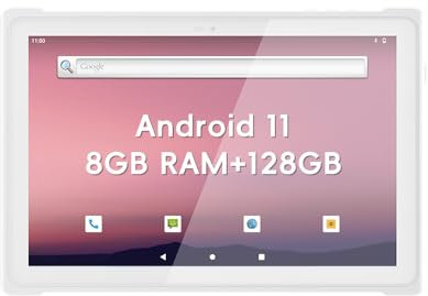 iEdge S91A-2D Ultra Thin Rugged Tablet - 10.1 inch Octa-Core Lightweight Android 11 Tablets, 8 GB RAM+128GB ROM,Waterproof Rugged Tablet with 2D Barcode Scanner, NFC /4G/ 5G/ WiFi/GPS