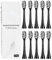 Copimy 10Pcs Replacement Brush Heads Compatible with Ordo Sonic Electric Toothbrush for Ordo Replacement Toothbrush Heads, Black