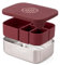 eco rascals Stainless Steel Bento Lunch Box 1600ml - Leakproof Lunch Box for Work and School, Cute Lunch Box With Divided Sections, 4 Removable Compartment Food Container, BPA Free (Burgundy)