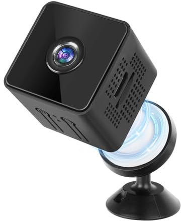 Taichaeu Mini Spy Camera, 1080P HD Wide Angle Wireless WiFi Small Camera Indoor Camera for Home Security with APP/Motion Detection/Night Vision/Alerts Secret Surveillance, Baby, Pets