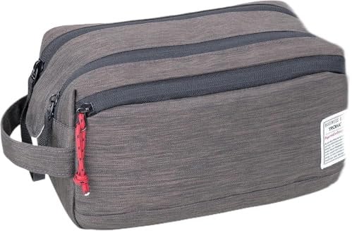 Troika Kulturbeutel Business WASHBAG 2 mit Hauptfach und weiter Öffnung zur einfachen Entnahme, Zwei Reißverschlüsse, zusätzlicher Magnet zum Verschließen, 2 Meshfächer, 3 Elastikbänder im Hauptfach