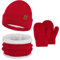 Enfant Fille Garçon Bonnet Écharpe Gant d'hiver Bébé Ensemble Chaud Polaire Chapeau 0 1 2 3 4 Ans Bonnets Casquette Cache Cou Moufle Cadeaux pour Filles Garçons