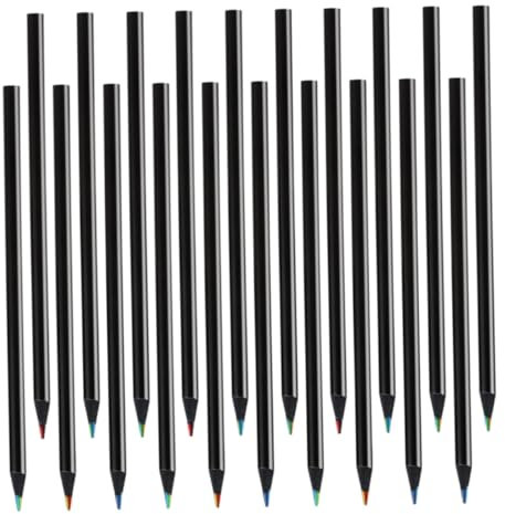 NUOBESTY 20-teiliges Buntstifte-set Bleistift-kunststifte für Jungen und Mädchen Künstler Leuchtende Farben und Feine Details