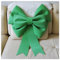 GreatRise Lazos grandes gigantes lazos de Navidad, lazo decorativo, lazo de regalo colgante, lazo de coche para árbol de Navidad, chimenea, casa, puerta, boda, fiesta, decoración, verde, 75 cm