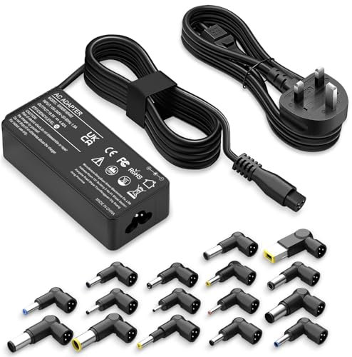 90W Universal Laptop Charger AC Adapter for HP Len ovo Dell Acer ASUS Sam sung Toshiba Sony Notebook Ultrabook Chromebook Power Supply Cord with 16 Tips