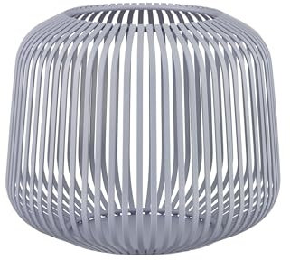 blomus Laterne Lito | Tradewinds | Größe S | 20L x 20B x 17H cm | Kerzenhalter Blau | Windlicht aus Edelstahl | Laterne Deko | Indoor Windlicht Klein