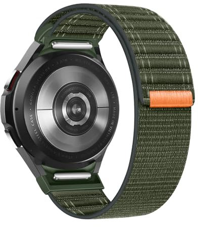 SimpleThings One Click Sport Loop Correa para Galaxy Watch 7 40 mm 44 mm Correa de tela suave de repuesto para Samsung Galaxy Watch 7/6/5/4/FE Hombres Mujeres Entrenamiento