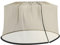 Outsunny Zanzariera per Ombrellone 3x2.3 m a Maglie Strette, Rete per Ombrellone da Giardino Regolabile con Apertura a Cerniera e Tubo Riempibile con Acqua o Sabbia, Beige