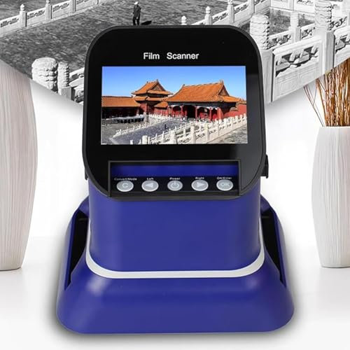 MegLob Portable Digital Film Scanner, HD Film Scanner with 4.3 in LCD Screen, 22MP Film Negative Scanner Slide Viewer, Converts 35Mm/135/126/127 Negatives And Slides To Digital JPEG Images