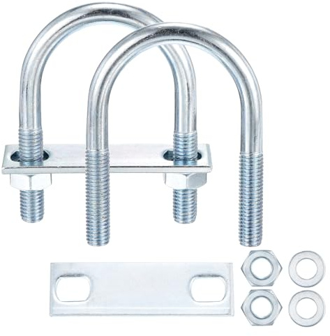 METALLIXITY 4 Set 3/8(M10) x1.96x3.54 Kit Bulloni A U Rotondi
