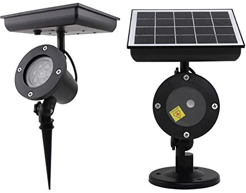 Projecteur solaire à LED en forme de flocon de neige, étanche et décoratif pour fête de Noël