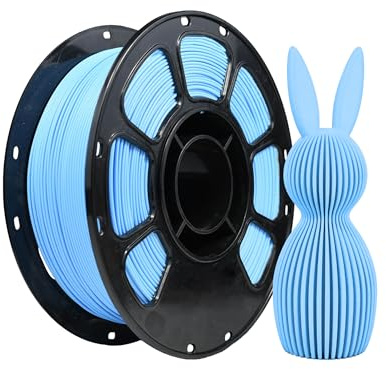 iBOSS Matte PLA Filament Blue 1 kg,1,75 mm 3D Drucker Filament,Maßgenauigkeit +/- 0.02mm,kompatibel mit den meisten 3D-Druckern.Matte Blau