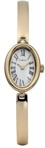 Timex Women's Analogue Quartz Watch with a Leather Strap Cavatina