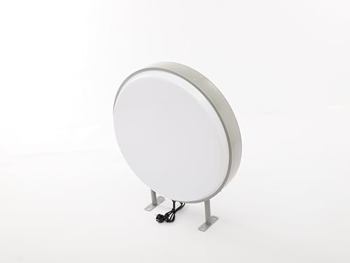 Leuchtkasten Werbung & Leuchtreklame Open, Leuchtschild Led Lichtwerbung Rund Wasserdicht, Lightbox Doppelseitig Leuchtbox Nasenschild für Restaurants, Geschäfte, bar (60x60cm)